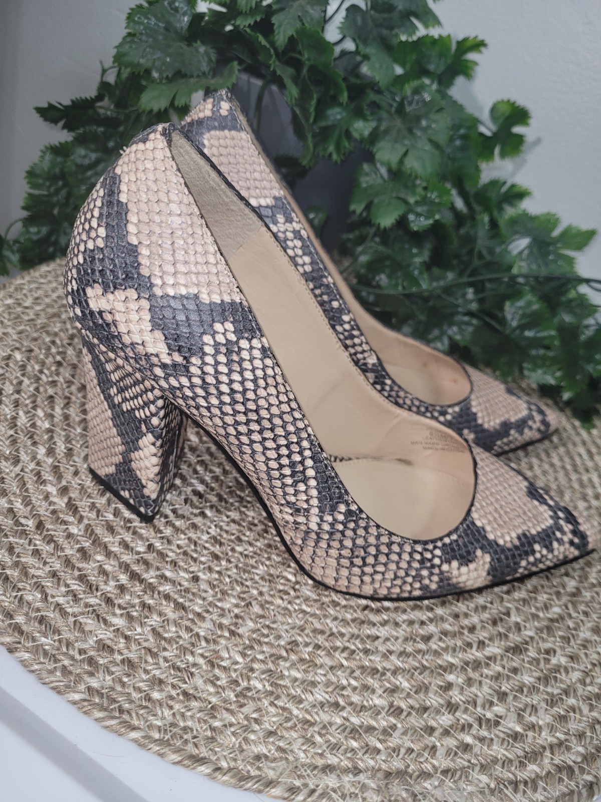 VINCE CAMUTO Snake Python Candera Triangle Block … - image 3