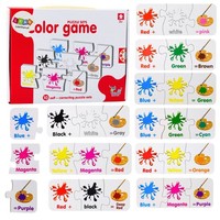 Lean Toys Puzzle PäDagogisches Englisch Farben 10 Verbindungen