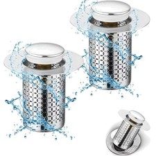 Küchenabfluss, Bad, Eimer, Sieb, Edelstahl, Kunststoff, Wasser, Haushalt, Abf...