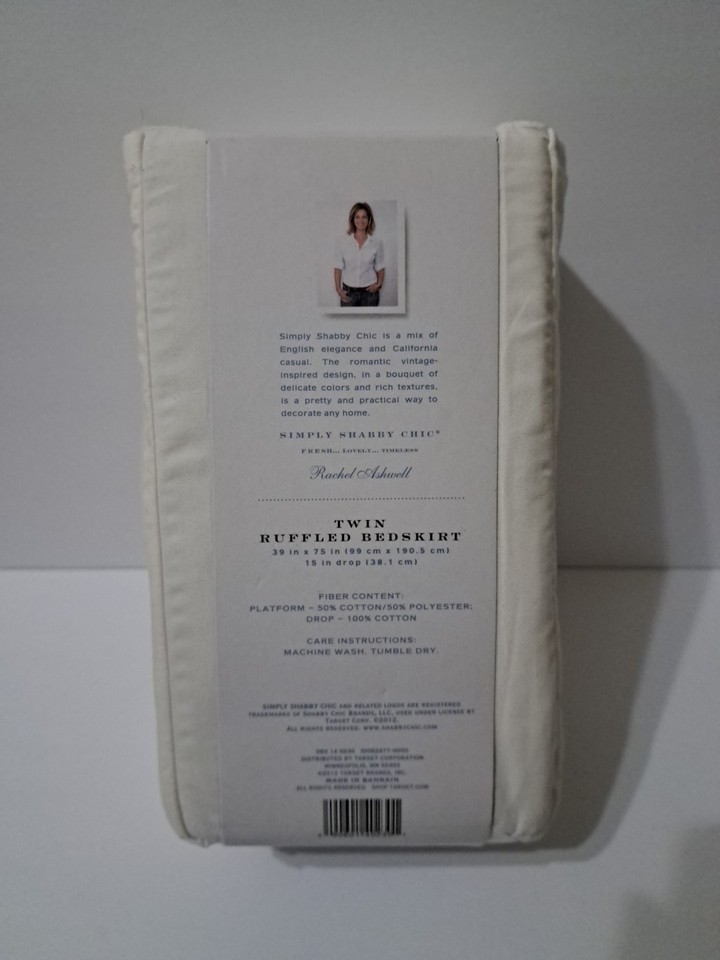 Simply Shabby Chic Twin Size White Ruffle Bed Skirt | eBay