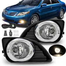 Fits 2010 2011 Toyota Camry LE XLE Fog Lights Driving Lamps W/Cover&Switch Pair