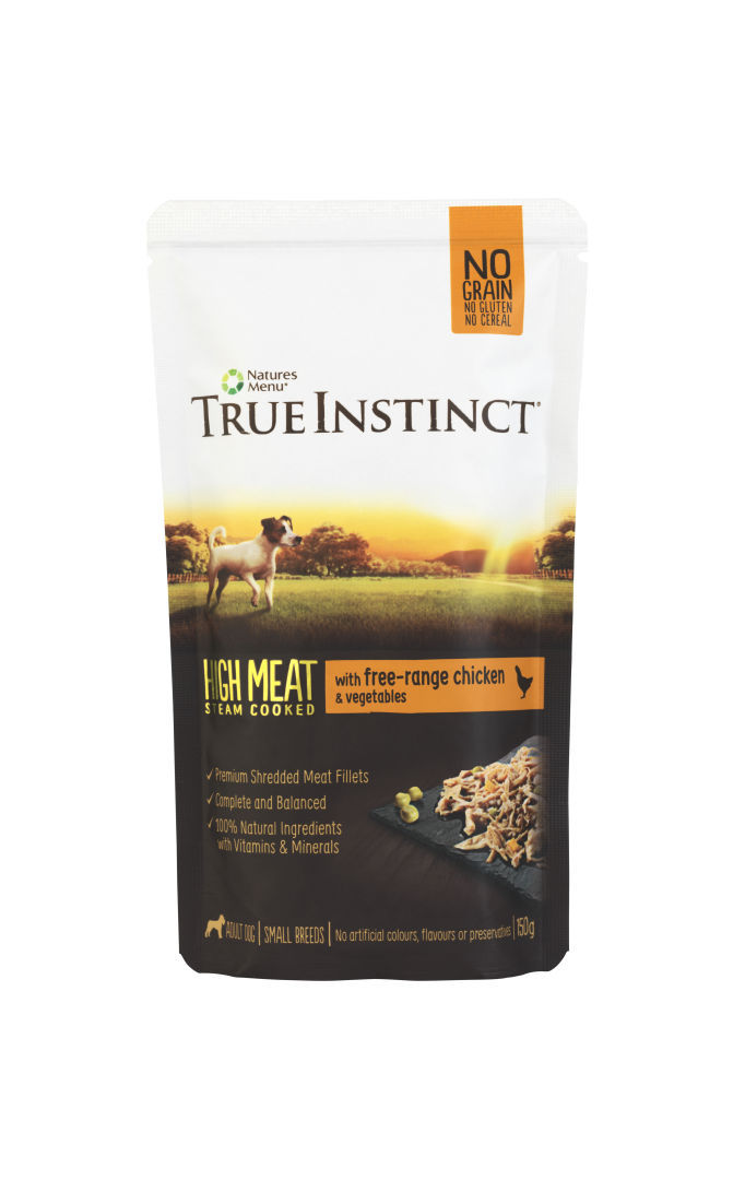 natures menu true instinct dog food