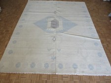 11'10 x 15 Hand Knotted Ivory Turkish Oushak Oriental Rug G12564