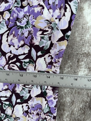Lauren Ralph Lauren Dress US 8 Black Label Maxi Lilac Floral Heavy Jersey Knit - Picture 5 of 11