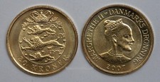 DENMARK 20 Kroner 2007 KM 891 UNCIRCULATED