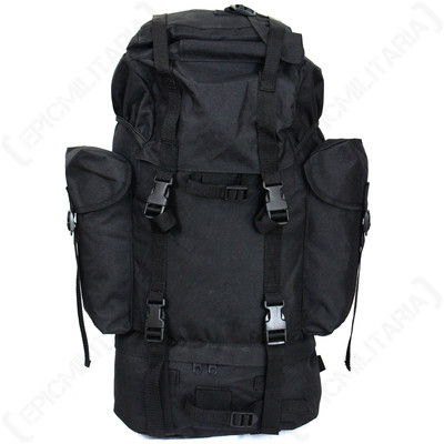Bundeswehr schwarz 65L Rucksack - Militärrucksack Tasche Kadetten Wandern D of E Kit