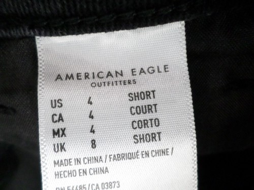 American Eagle Women's Jeans Sz 4 Black Stretch High Waist Distressed Destroyed - Picture 3 of 8