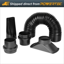 POWERTEC 4 Inch Flexible Dust Collection Hose and Fittings Kit (70207)