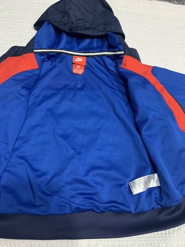Nike Child’s Blue Red Navy Jacket Coat Small 4-5 Pockets Zip Front - Picture 10 of 22
