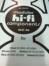MHF-99 SAMS HI-FI MANUAL HITACHI MARANTZ REALISTIC SHARP TECHNICS  NOS