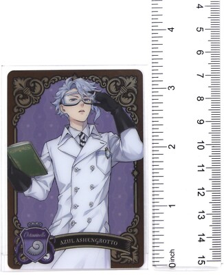 Disney Twisted Wonderland Metal Card J3-04 Azul Ashengrotto BANDAI