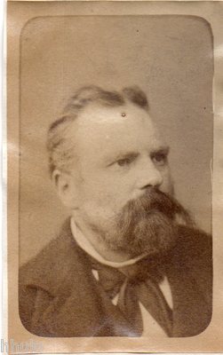 B238 Original Vintage Foto 1870 Portrait CDV Art Albumine Album Mann