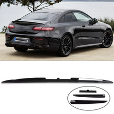 Schwarz Glanz Heckspoiler Spoilerlippe für Mercedes E-Klasse C238 Coupe AMG-Line