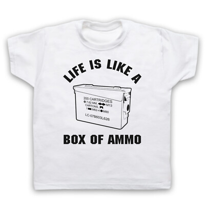 DUKE NUKEM INOFFIZIELLES LIFE IS LIKE BOX MUNITION VIDEOSPIEL KINDER KINDER T-SHIRT