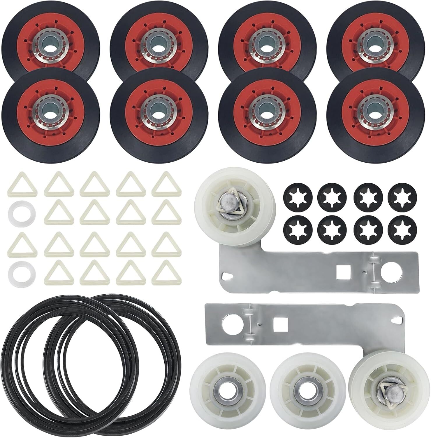 2Pack 4392067 Dryer Repair Kit W10837240 Dryer Idler Pulley for Whirlpool Maytag