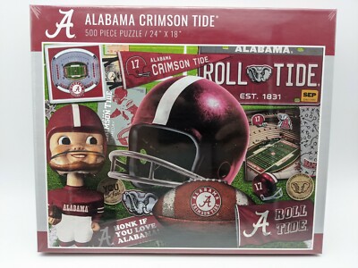 YouTheFan NCAA Alabama Crimson Tide 500-Piece Retro Puzzle - Officially Licensed, 18x24 Inch Finished Size - View #2