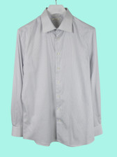 SUITSUPPLY Traveller Slim Fit Formal Shirt Men's 42/16 1/2 Pinstriped Spread