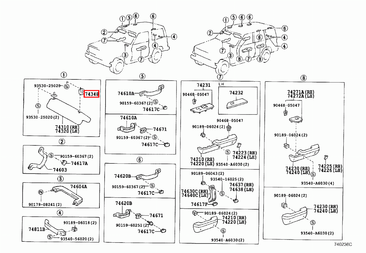 Genuine Toyota Tilt Steering Column Shroud For LandCruiser FZJ71, FZJ70, FJ75, FJ73, FJ70-1100987