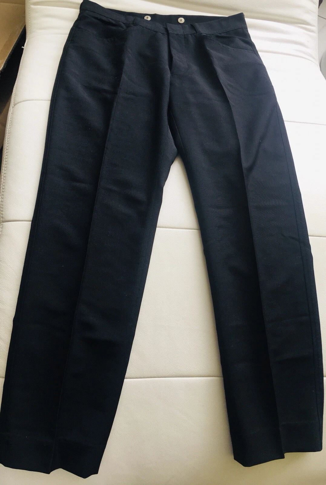 PANTALON FEMME GUCCI Taille 10 US/ BRETELLES EN LAINE MOHAIR POCHES FERMETURE ÉCLAIR NEUF SANS ÉTIQUETTE