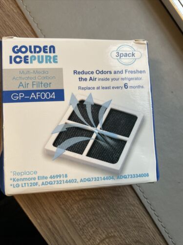 Golden ICE PURE GP-AF004 Lodówka Filtr powietrza Carbon Activate 3 szt. LG Kenmore - Zdjęcie 1 z 3