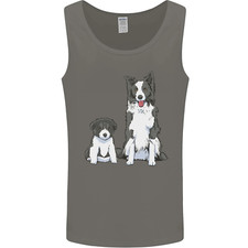 Un Gilet Sans Manches Pour Hommes Border Collie Et Chiot