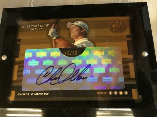 2003 UD SP SIGNATURE SWINGS CHRIS DIMARCO 46/50 AUTO AUTOGRAPH GOLF UPPER DECK - Bild 3 von 3