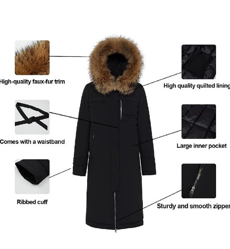 NWT Icebear Women's Hooded Puffer Coat Waterproof Sz M - Picture 2 of 5