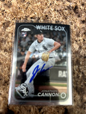 Jonathan Cannon Signed 2024 Topps Update Chrome Chicago White Sox USC12 Rc