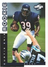 1998 Score - Rookie Curtis Enis #234 Chicago bears Rookie Card. rookie card picture