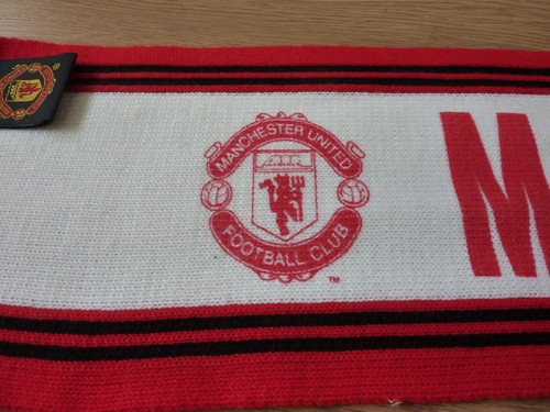 Manchester United F.C. Bufanda oficial longitud 51 pulgadas. - Imagen 4 de 4