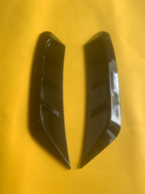 CAR TWO SIDE FENDER AIR FLOW DECORATION VENT COVER BLACK X 2 PIECES