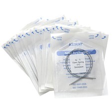10 Packs AZDENT Dental Orthodontic Niti Open Coil Spring 0.012 180mm 2pcs/Pack