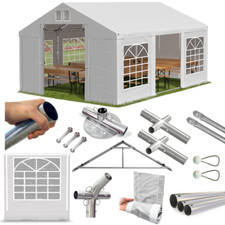 5x6 Partyzelt Gartenzelt Eventzelt Cateringzelt weiß NEU Ganzjährig  PVC W