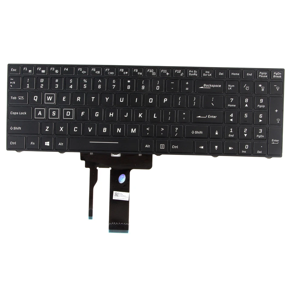 Teclado retroiluminado colorido de EE. UU. para Clevo N855HJ1 N857HJ1 N870HJ1 N850HP6 N870HP6 Foto 3 de 4