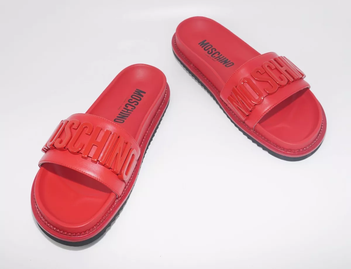 Moschino slides mens cheap