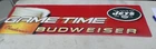 Vintage 2003 Budweiser Beer New York Football Jets Game Time Metal Sign NOS 😁