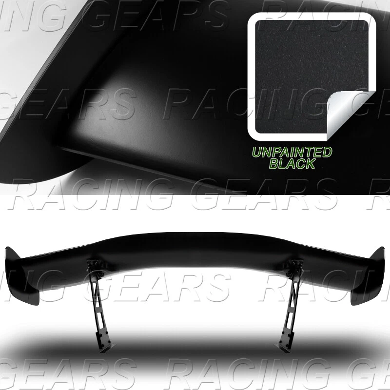 ALERÓN MALETERO TRASERO UNIVERSAL 57" WING GT ESTILO IMPRIMACIÓN NEGRO DOWN FORCE RACING Foto 2 de 4