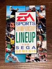 EA Sports Championship Lineup Sega Genesis Instruction Manual Only