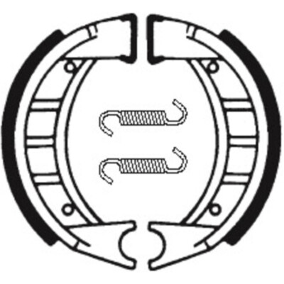 Organische Bremsbacken - TECNIUM BA191 organic brake shoes