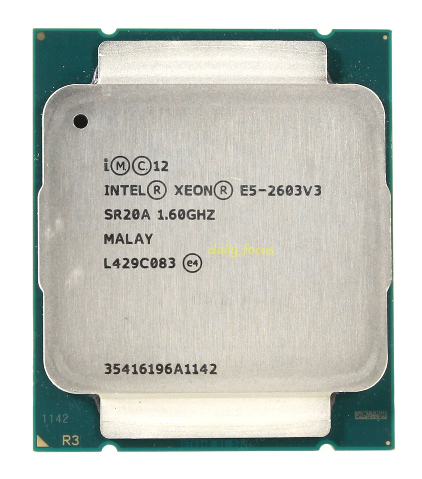 Intel Xeon E5-1603 V3 1607 V3 2603 V3 E5-2609 V3 LGA 2011-V3 CPU Processor - Image 4 of 4