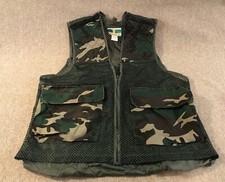 Game Winner Sportswear Woodland Camo Hunting Bird Hunting Vest Lg, Zip, Pockets