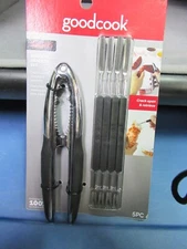 Goodcook Seafood & NuT Cracker Set W/picks NEW 5 Piece Set Stainless Steel