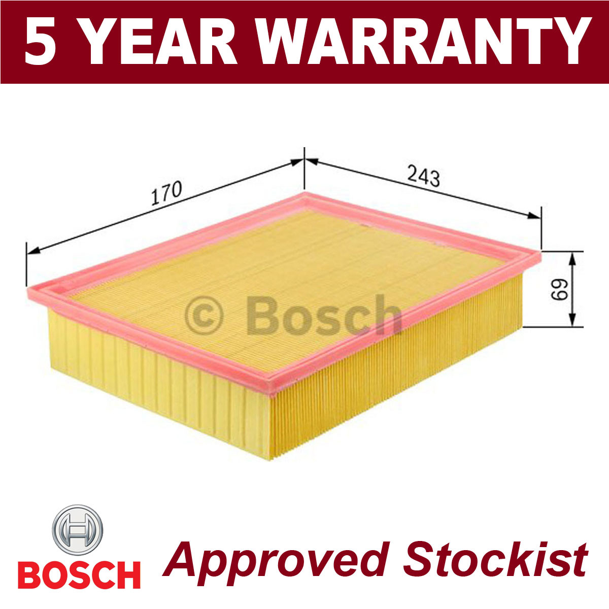 Bosch S3098 Filtro Aria: Qualità Originale Per Motore Performante