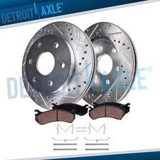 12.56 inch Front Drilled Rotors Brake Pads for Toyota 4Runner Tacoma FJ Cruiser
