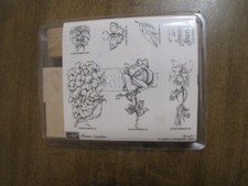 STAMPIN UP FLOWER GARDEN RUBBER STAMP SET