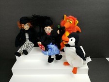 Disney Store Mary Poppins Bean Bag Toys Plush Set of 4 Mary Bert Fox Penquin