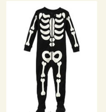 Baby Gap Halloween Skeleton footed Pj's size 18-24 months