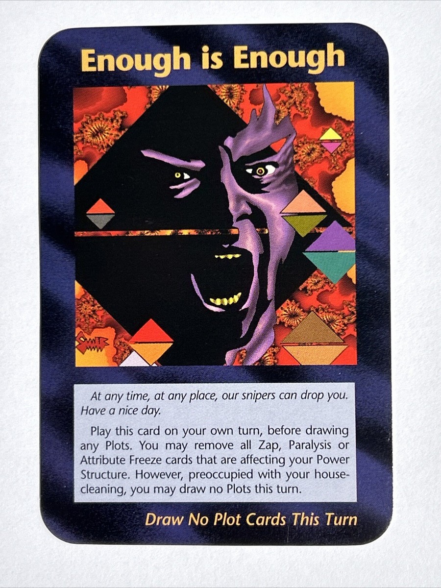 イルミナティカード（Enough is Enough　トランプ大統領似　等） Illuminati Cards - Donald Trump - Enough is Enough - INWO Lot Game