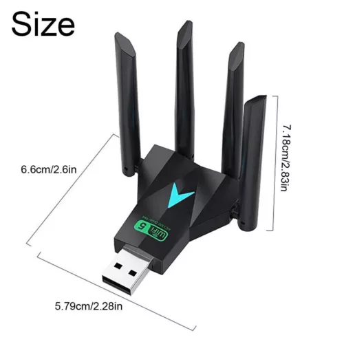 Wireless WIFI USB 3.0 Adapter 1300Mbps Long Range Dongle Dual Band Network lot - Picture 13 of 13