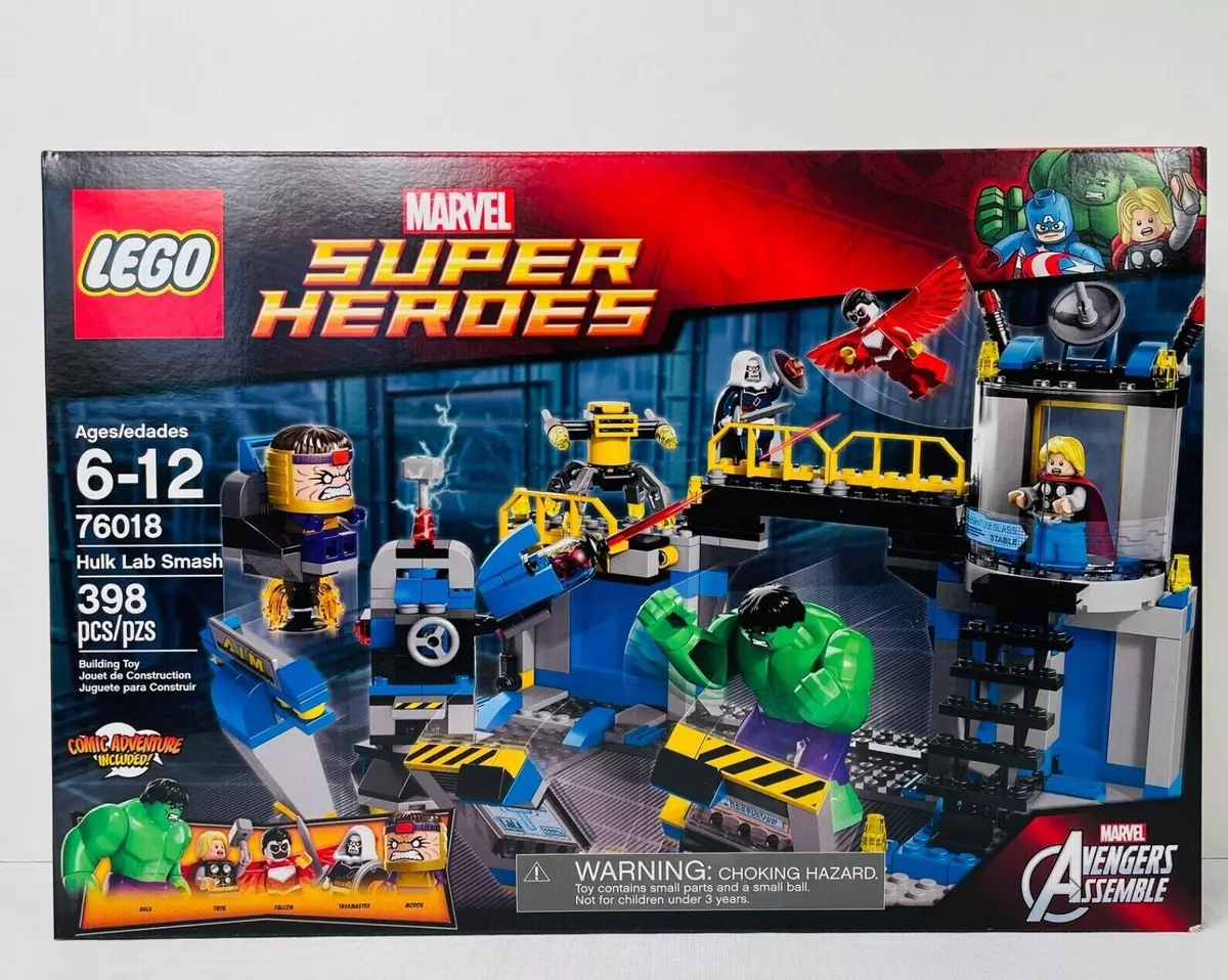 LEGO Super Heroes Hulk Lab Smash (76018) Building Kit 398 Pcs